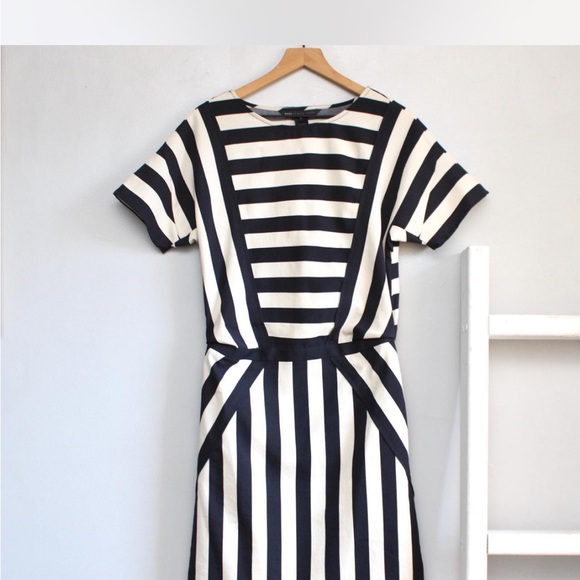 Marc Jacob black and white stripe dress - Picture 1 of 5